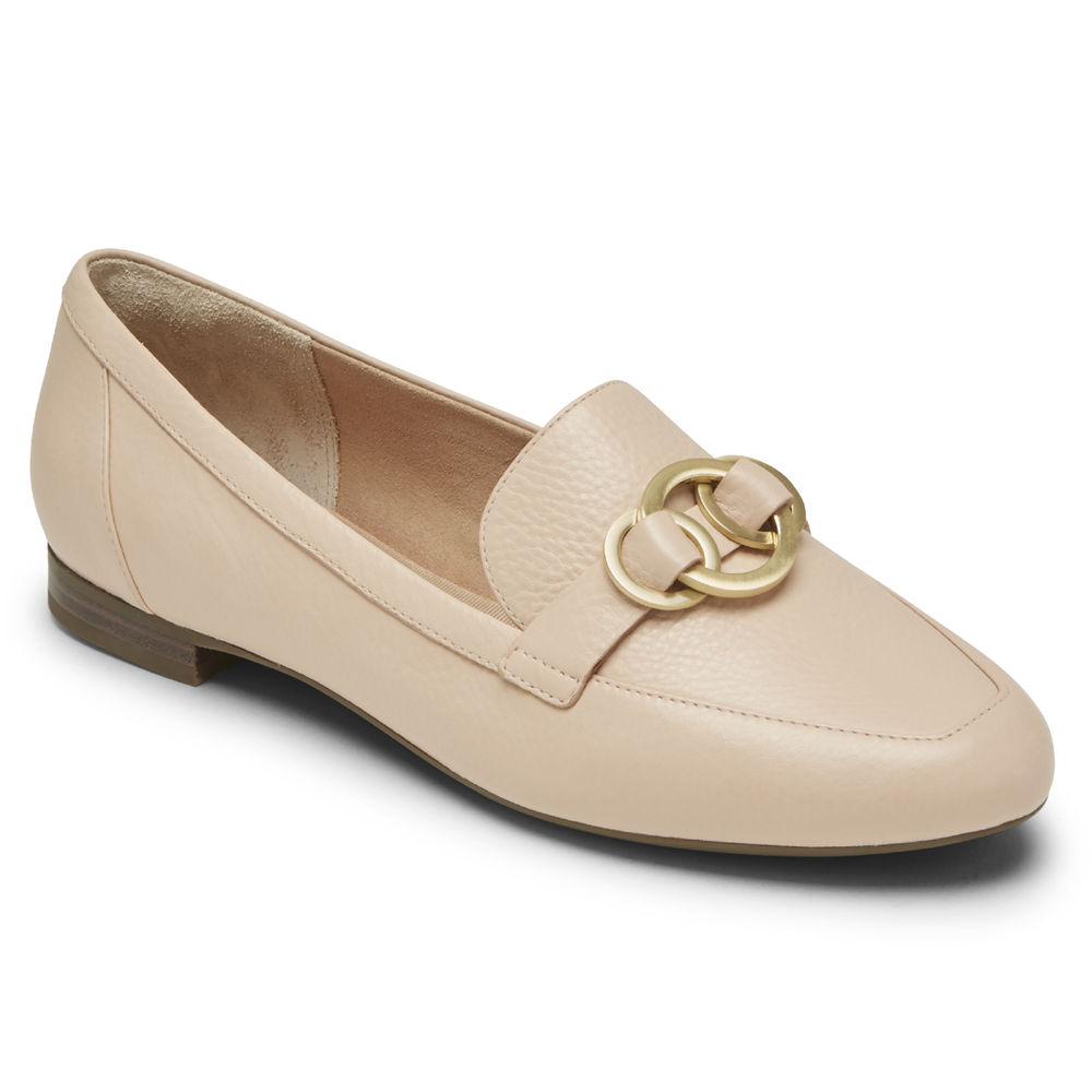 Rockport Womens Total Motion Tavia Ring - Loafers Beige - DAR348075